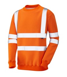 LEO WORKWEAR WINKLEIGH ISO 20471 Cl 3 Crew Neck Sweatshirt